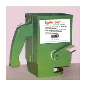 PlantMates 76500 Spreader Scatter Box 12 ft. W Broadcast Handheld For Fertilizer 3 lb