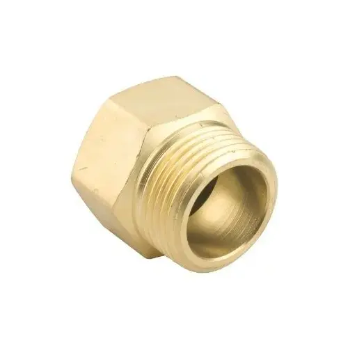 Hose Adapter, 3/4 x 3/4 in, MNPT x FNH, Brass, For: Garden Hose