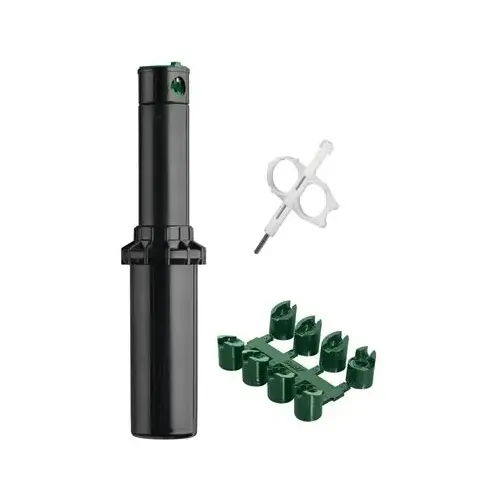 Pop-Up Sprinkler Head, 3/4 in Connection, Female, 25 to 52 ft, 360 deg Nozzle Trajectory Pop-Up Sprinkler Head, 3/4 in Connection, Female, 25 to 52 ft, 360 deg Nozzle Trajectory