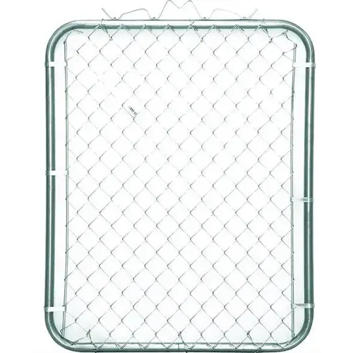 Walk Gate 48" H X 39" L Galvanized Steel Chain Link Silver Silver Walk Gate 48" H X 39" L Galvanized Steel Chain Link Silver Silver