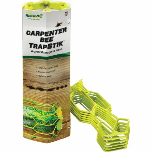 TrapStik Carpenter Bee Trap, Stick, Odorless, Hang Mounting - pack of 6