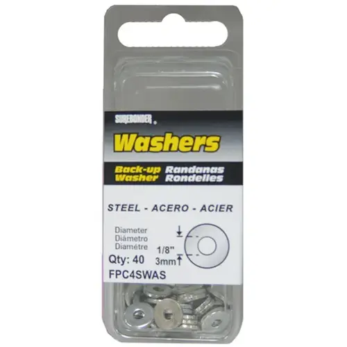 Backup Washer, Steel - pack of 200