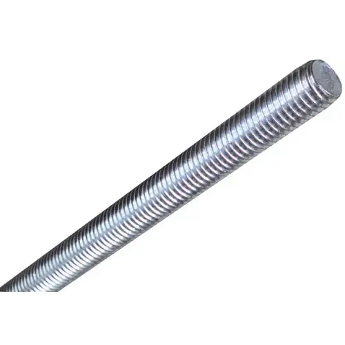 4000BC 7/16"-14 x 36" Steel Threaded Rod - Coarse Thread Zinc Plated Finish 4000BC 7/16"-14 x 36" Steel Threaded Rod - Coarse Thread Zinc Plated Finish