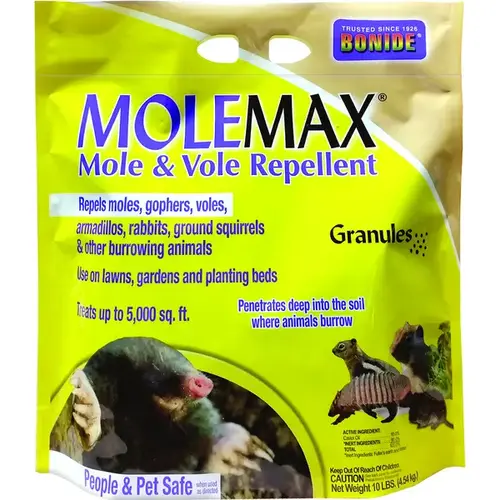 Bonide Molemax Mole & Vole Repellant - 10 lbs Brown Bonide Molemax Mole & Vole Repellant - 10 lbs Brown