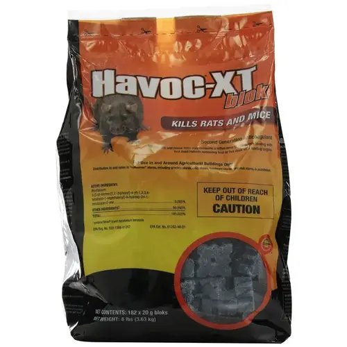 Havoc XT Blok Rodenticide with Brodiafacoum Blue