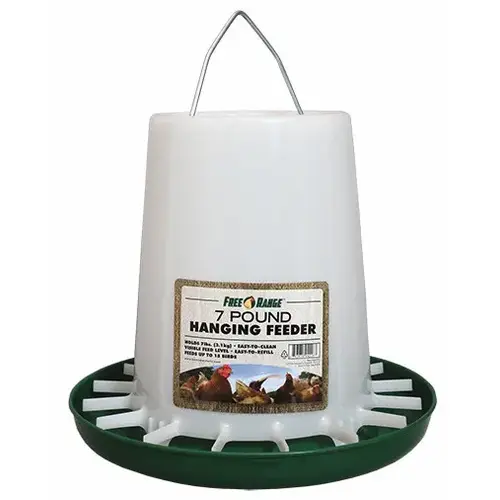 Harris Farms Free Range Plastic Hanging Poultry Feeder 7-lb Harris Farms Free Range Plastic Hanging Poultry Feeder 7-lb