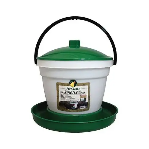 Plastic Poultry Waterer, 3.5 Gallon, Top Fill Plastic Poultry Waterer, 3.5 Gallon, Top Fill