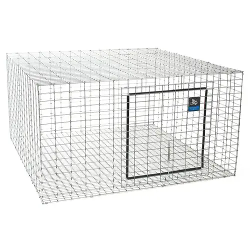 Rabbit Hutch, 24 in W, 24 in D, 16 in H, Steel/Vinyl, Galvanized Rabbit Hutch, 24 in W, 24 in D, 16 in H, Steel/Vinyl, Galvanized