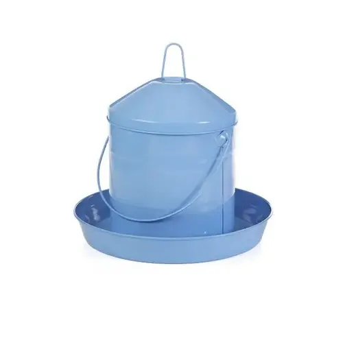 Galvanized Poultry Feeder Berry Blue - Holds 17 lbs. Galvanized Poultry Feeder Berry Blue - Holds 17 lbs.