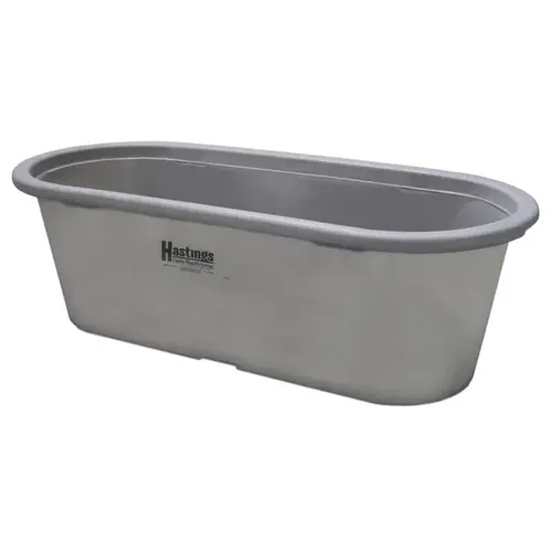 Stock Tank Polyethylene PRE224 Round-End 2x2x4 97-Gallon Gray Stock Tank Polyethylene PRE224 Round-End 2x2x4 97-Gallon Gray