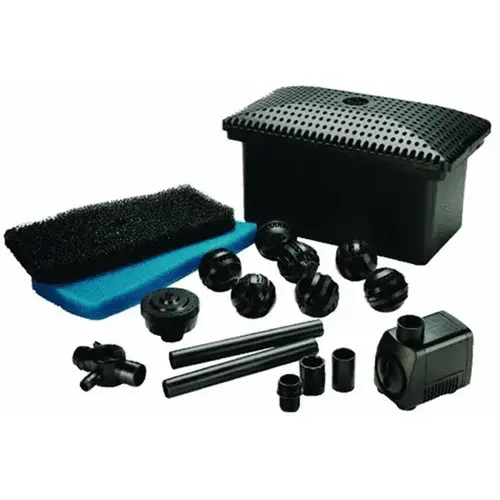 Complete Filter Kit with Pump Black Complete Filter Kit with Pump Black