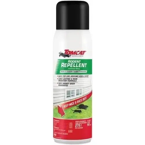 Tomcat Rodent Repellent Continuous Spray - 14 oz. Aerosol Light Yellow