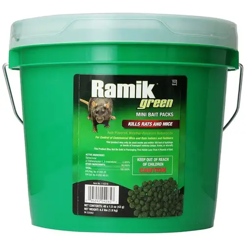 Bait Fish-Flavored Nuggets For Mice and Rats 4.2 lb Green