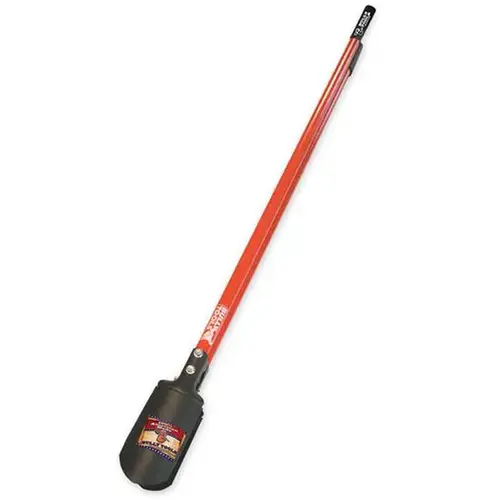 Post Hole Digger, Beveled Edge Blade, Steel Blade, Fiberglass Handle, Rubber-Grip Handle