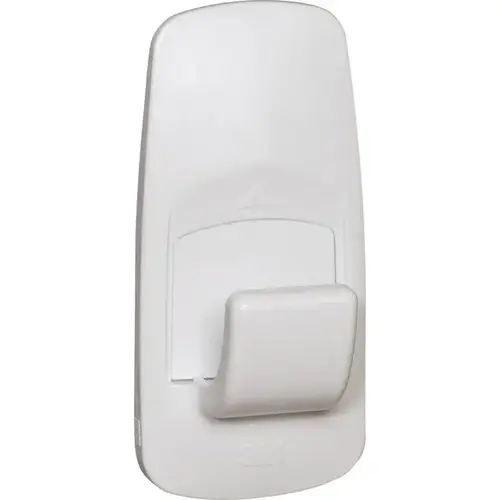 Utility Hook, 11/16 in Opening, 7.5 lb, 1-Hook, Plastic, White Utility Hook, 11/16 in Opening, 7.5 lb, 1-Hook, Plastic, White