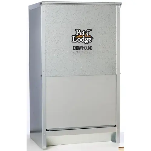 Pet Feeder, 50 lb Volume, Galvanized Steel Pet Feeder, 50 lb Volume, Galvanized Steel