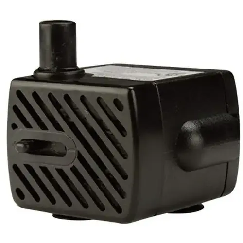 Fountain Pump Plastic 50 gph 67.5 V Black