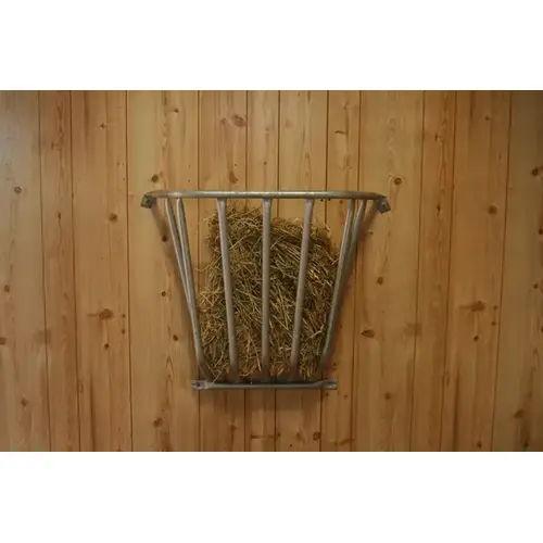 Wall Hay Rack - Silver
