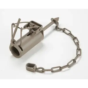DUKE TRAPS 0510 Animal Trap Dog Proof Small Foot-Hold For Raccoons Powder-Coated