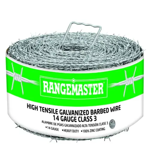 Cattle 14 Gauge Hi-Tensile *Super Strong* Barbed Wire 5" Space Cattle 14 Gauge Hi-Tensile *Super Strong* Barbed Wire 5" Space