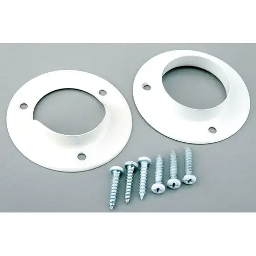 Rod Socket Pro 1-3/8" L X 1-3/8" D White Steel White Pair Rod Socket Pro 1-3/8" L X 1-3/8" D White Steel White Pair