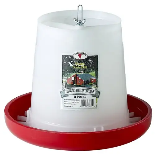Poultry Feeder, 11 lb Capacity, Plastic - pack of 6 Poultry Feeder, 11 lb Capacity, Plastic - pack of 6