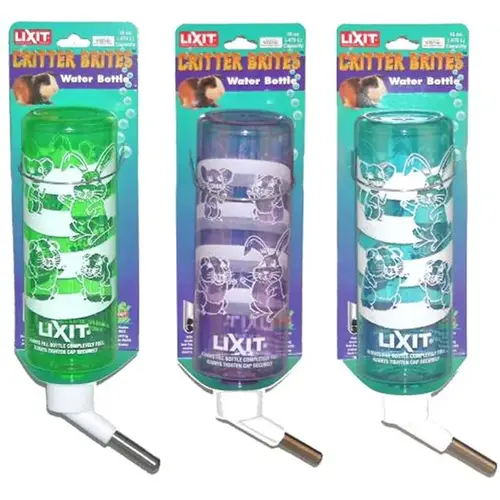 Critter Brites Water Bottle 4oz Assorted Critter Brites Water Bottle 4oz Assorted