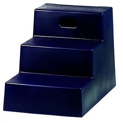 Jolly Pets Three-Step Mounting Step, 21" High, Navy Jolly Pets Three-Step Mounting Step, 21" High, Navy