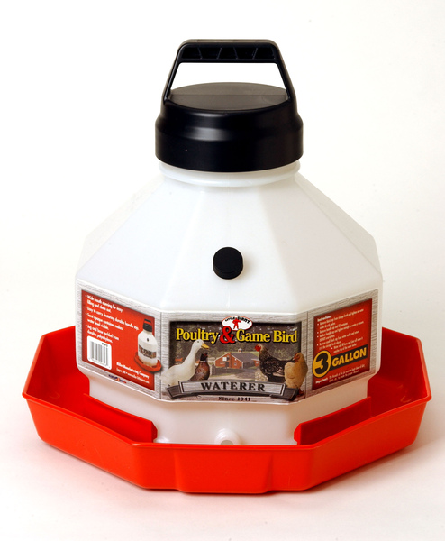 Little Giant PPF3 Plastic Poultry Automatic Waterer 3 Gallon