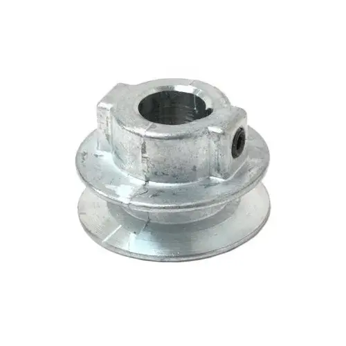 --5/8 V-Groove Pulley, 5/8 in Bore, 1-3/4 in OD, 1-1/2 in Dia Pitch, 1/2 in W x 11/32 in Thick Belt, Zinc --5/8 V-Groove Pulley, 5/8 in Bore, 1-3/4 in OD, 1-1/2 in Dia Pitch, 1/2 in W x 11/32 in Thick Belt, Zinc