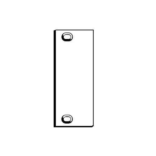 4-1/2" x 1-1/2" Hinge Cut Out Filler Plate Prime Coat Finish 4-1/2" x 1-1/2" Hinge Cut Out Filler Plate Prime Coat Finish