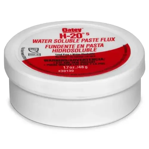 H-20 Series Water Soluble Flux, 1.7 oz, Paste, Light Yellow
