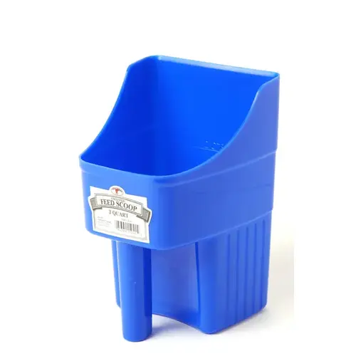 Feed Scoop, 3 qt Capacity, Polypropylene, Blue, 6-1/4 in L Feed Scoop, 3 qt Capacity, Polypropylene, Blue, 6-1/4 in L