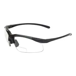 Global Vision Eyewear APEX-2.5CL Clear Lens Bifocal Safety Glasses - 2.5CL + 2.5 Power - Apex