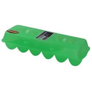 Tuff Stuff ETS12 Plastic Egg Tray Suite - 12 Eggs Clear Green