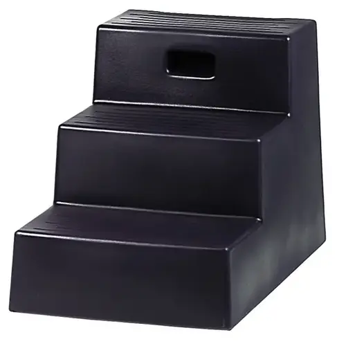 JOLLY PETS THREE-STEP MOUNTING STEP - BLACK JOLLY PETS THREE-STEP MOUNTING STEP - BLACK