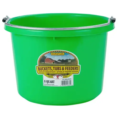 Plastic Bucket 8 Qt - Lime Green Plastic Bucket 8 Qt - Lime Green