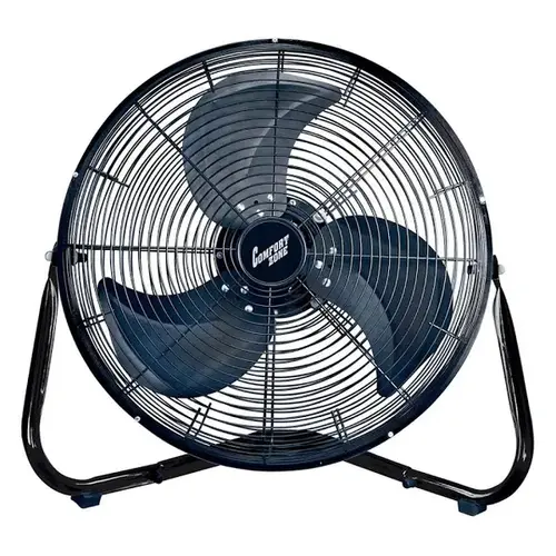 Floor Fan 18" 3-Speed High Velocity - Black