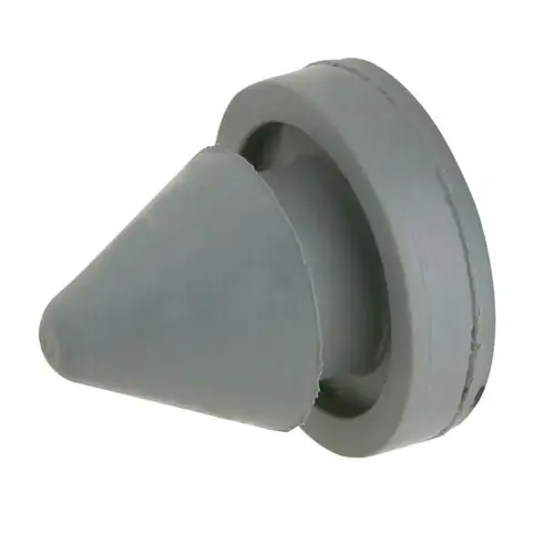 Door Silencer For Metal Frame, Bag of 100 Gray Finish