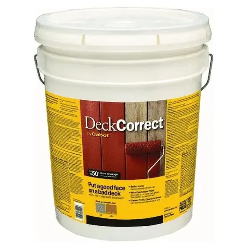 Deck Resurfacer DeckCorrect Solid Tintable Tint Base Acrylic 5 gal Tint Base Deck Resurfacer DeckCorrect Solid Tintable Tint Base Acrylic 5 gal Tint Base