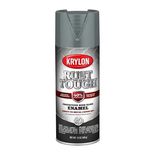 Rust-Preventative Enamel Paint, Gloss, Battleship Gray, 12 oz, Can Rust-Preventative Enamel Paint, Gloss, Battleship Gray, 12 oz, Can
