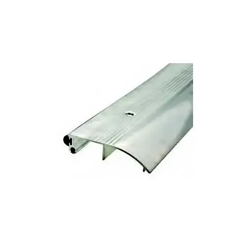 Door Threshold, Gray Aluminum with Vinyl Bumper, 3 In. Door Threshold, Gray Aluminum with Vinyl Bumper, 3 In.