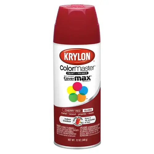 Krylon Indoor/Outdoor Cherry Red Aerosol Krylon Indoor/Outdoor Cherry Red Aerosol