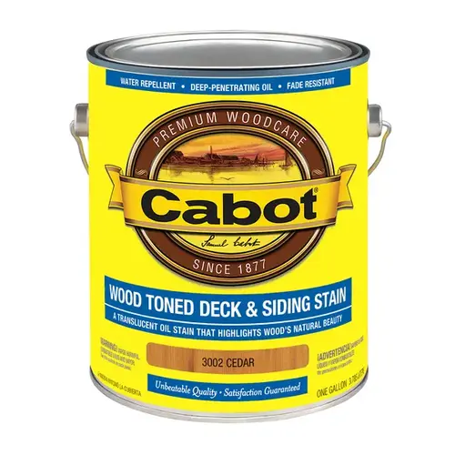 3000 Series 140.000.007 Deck and Siding Stain, Cedar, Liquid, 1 gal - pack of 4