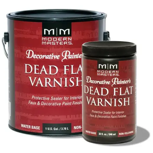 Dead Flat Varnish Semi-Gloss Clear Water-Based 1 gal Clear Dead Flat Varnish Semi-Gloss Clear Water-Based 1 gal Clear
