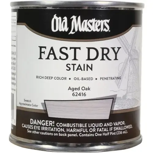 Old Masters Fast Dry Stain - Aged Oak - 1/2 Pint Old Masters Fast Dry Stain - Aged Oak - 1/2 Pint