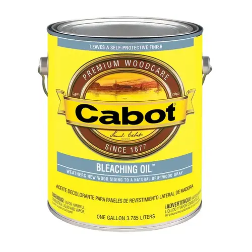 140.00.007 Exterior Bleaching Stain, Natural Gray, Liquid, 1 gal