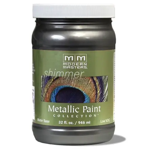 Metallic Paint Shimmer Satin Steel Gray 1 qt Steel Gray - pack of 4 Metallic Paint Shimmer Satin Steel Gray 1 qt Steel Gray - pack of 4