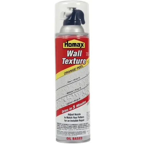Aerosol Wall Texture, Oil-Based Orange Peel, 25oz White Aerosol Wall Texture, Oil-Based Orange Peel, 25oz White