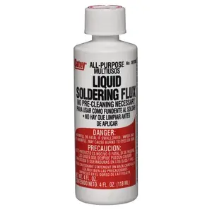 Oatey 30106 4 Oz. No. 11 All-Purpose Soldering Flux, Liquid Light Yellow